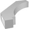 Ekena Millwork 4-in. W x 22-in. D x 28-in. H Imperial Architectural Grade PVC Knee Brace BRCP04X22X28IMP - alternate 4